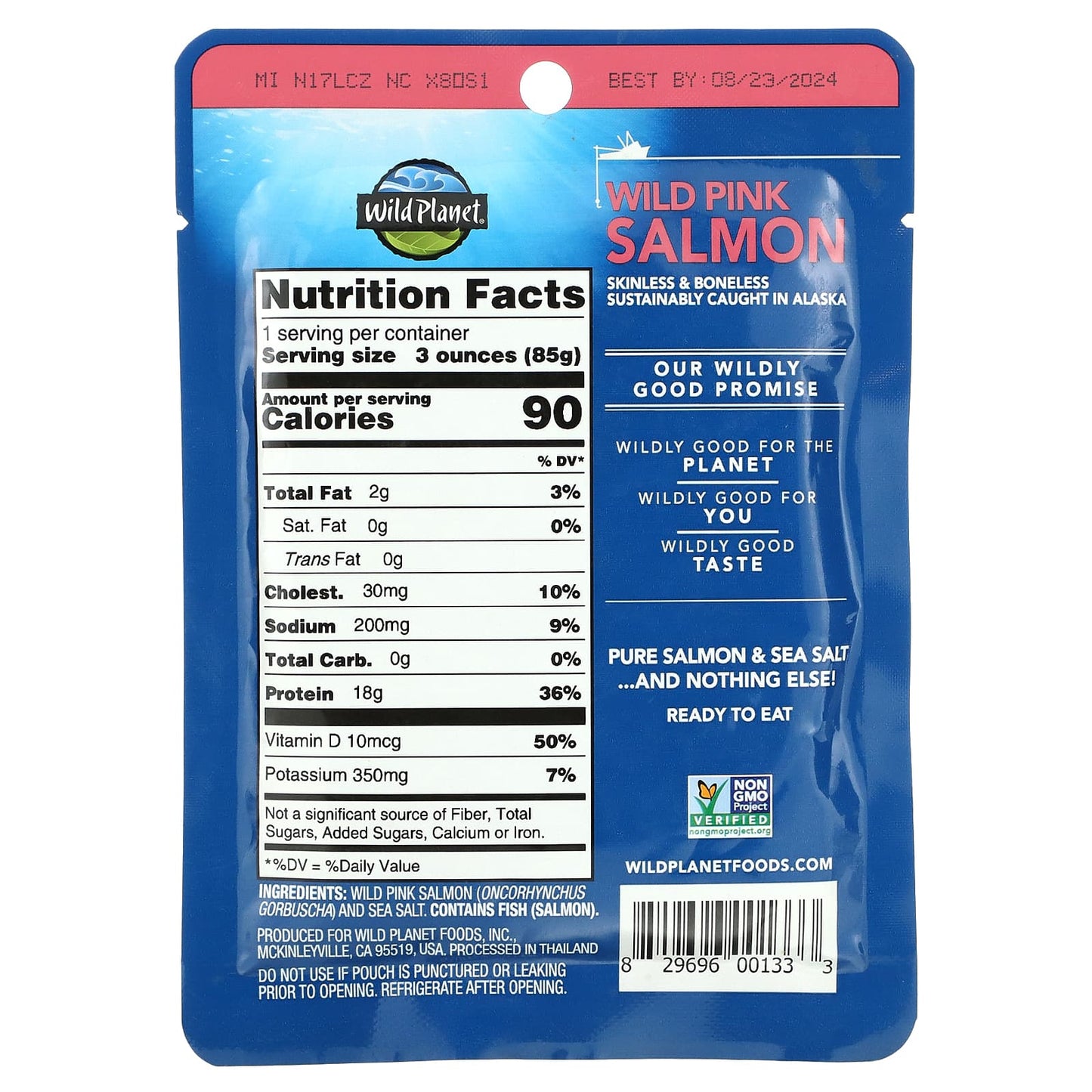 Wild Planet, Wild Pink Salmon, Skinless & Boneless, 3 oz (85 g)