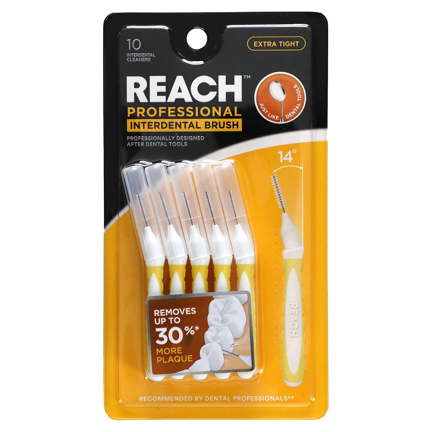 Reach-Professional Interdental Brush-Extra Tight-10 Interdental Cleaners