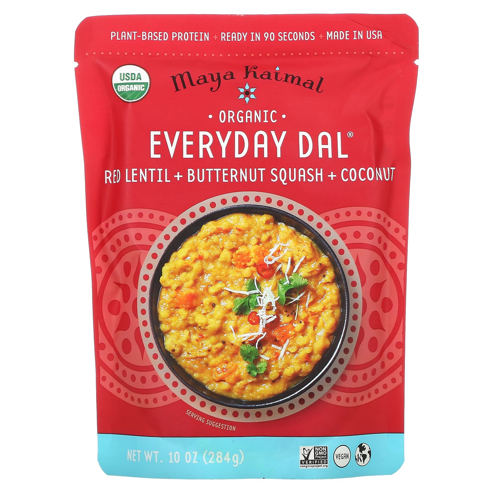 Maya Kaimal-Organic Everyday Dal- Red Lentil + Butternut Squash + Coconut-10 oz (284 g)