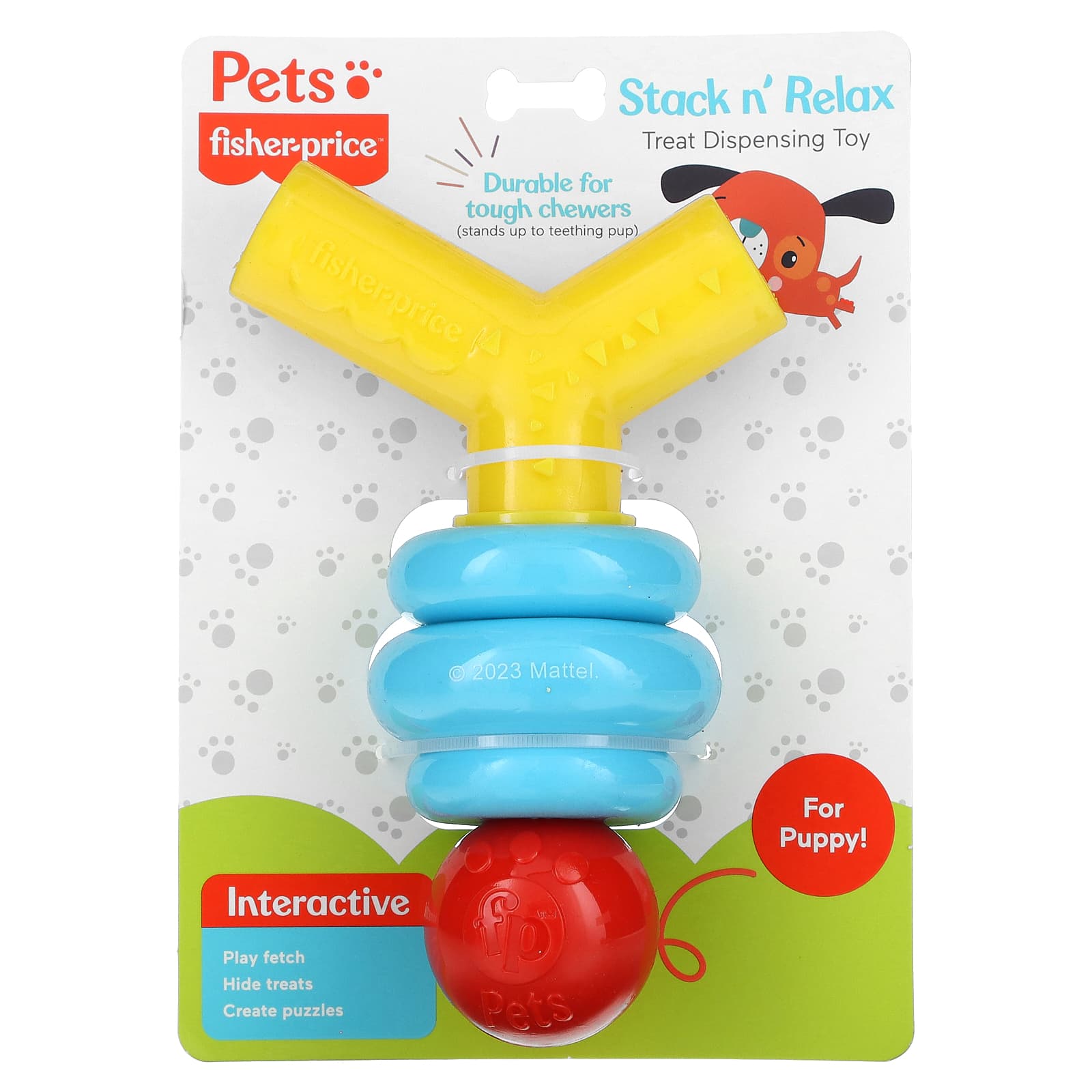 Fisher-Price-Pets-Stack n' Relax-Treat Dispensing Toy-For Dogs-1 Chew Toy