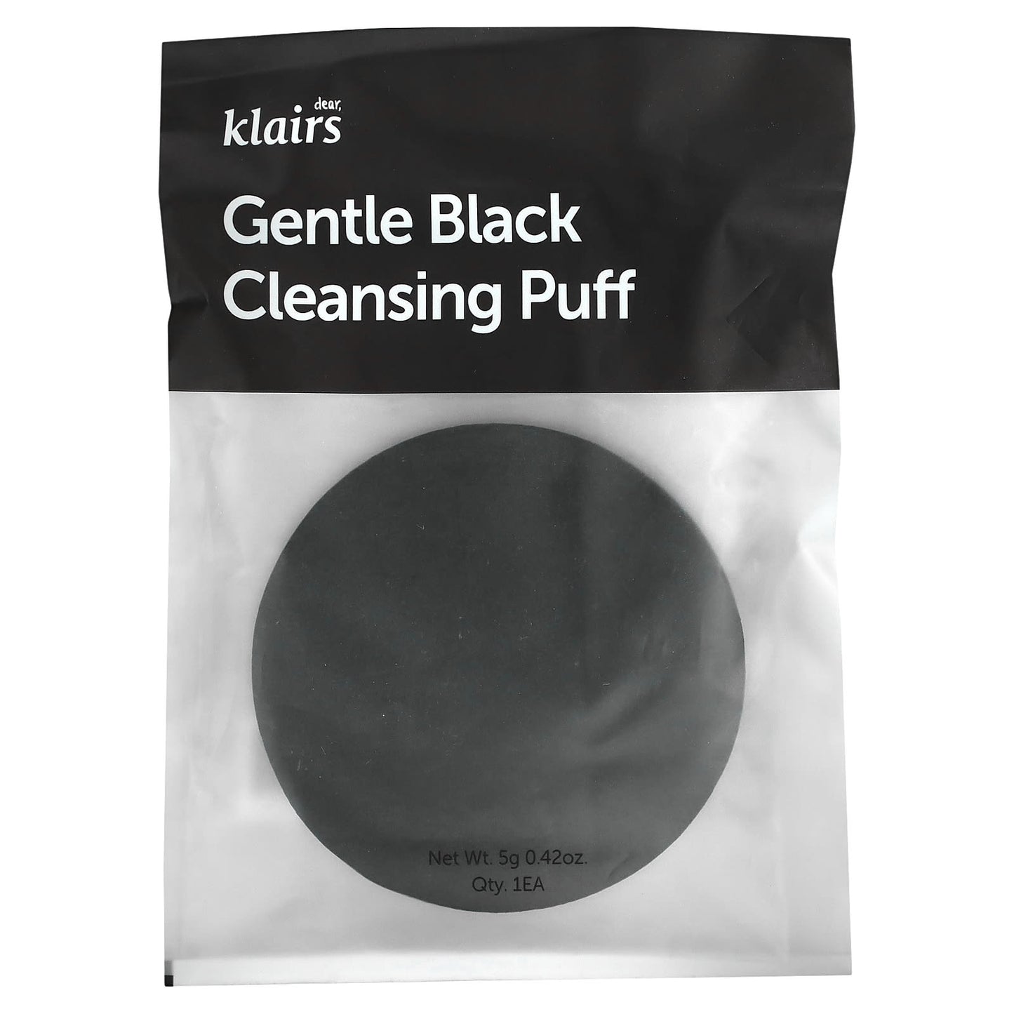 Dear-Klairs-Gentle Black Cleansing Puff-1 Puff