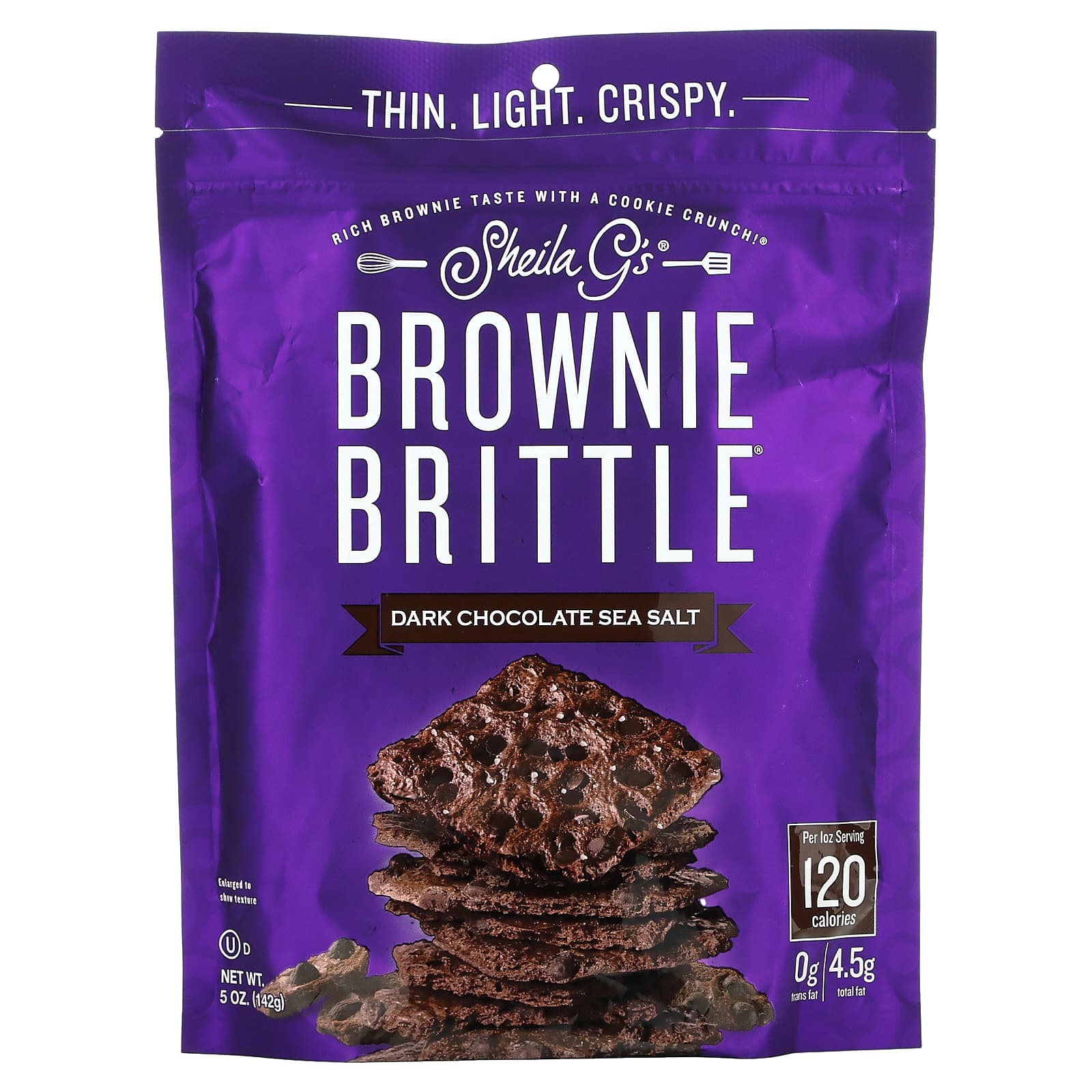 Sheila G's-Brownie Brittle-Dark Chocolate Sea Salt-5 oz (142 g)