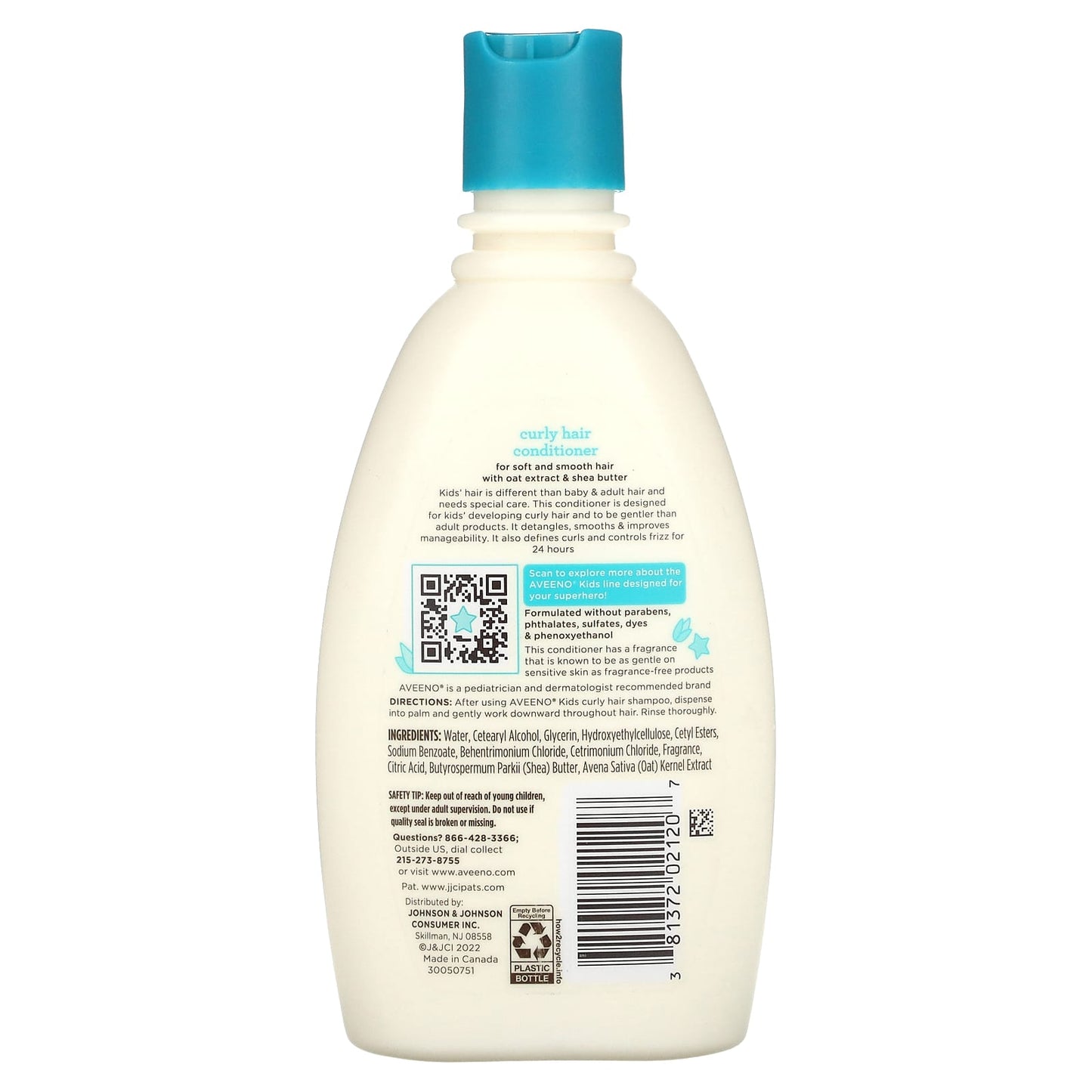 Aveeno, Kids, Curly Hair Conditioner with Oat Extract & Shea Butter , 12 fl oz (354 ml)