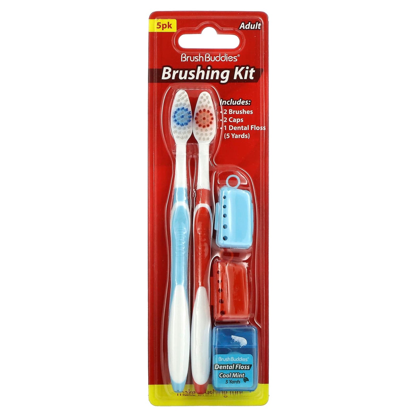 Brush Buddies-Brushing Kit-Adult-5 Pack