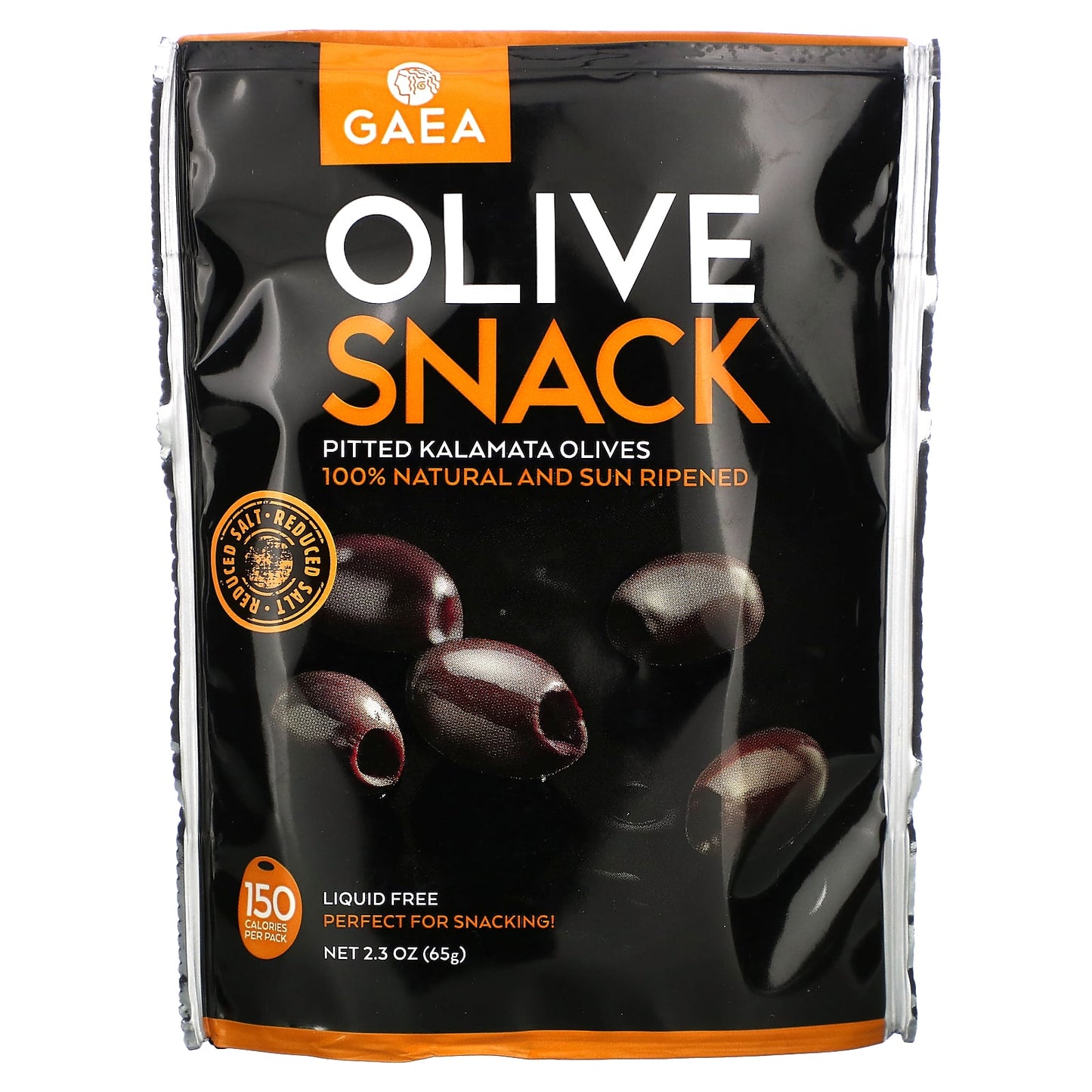 Gaea-Olive Snack-Pitted Kalamata Olives-2.3 oz (65 g)