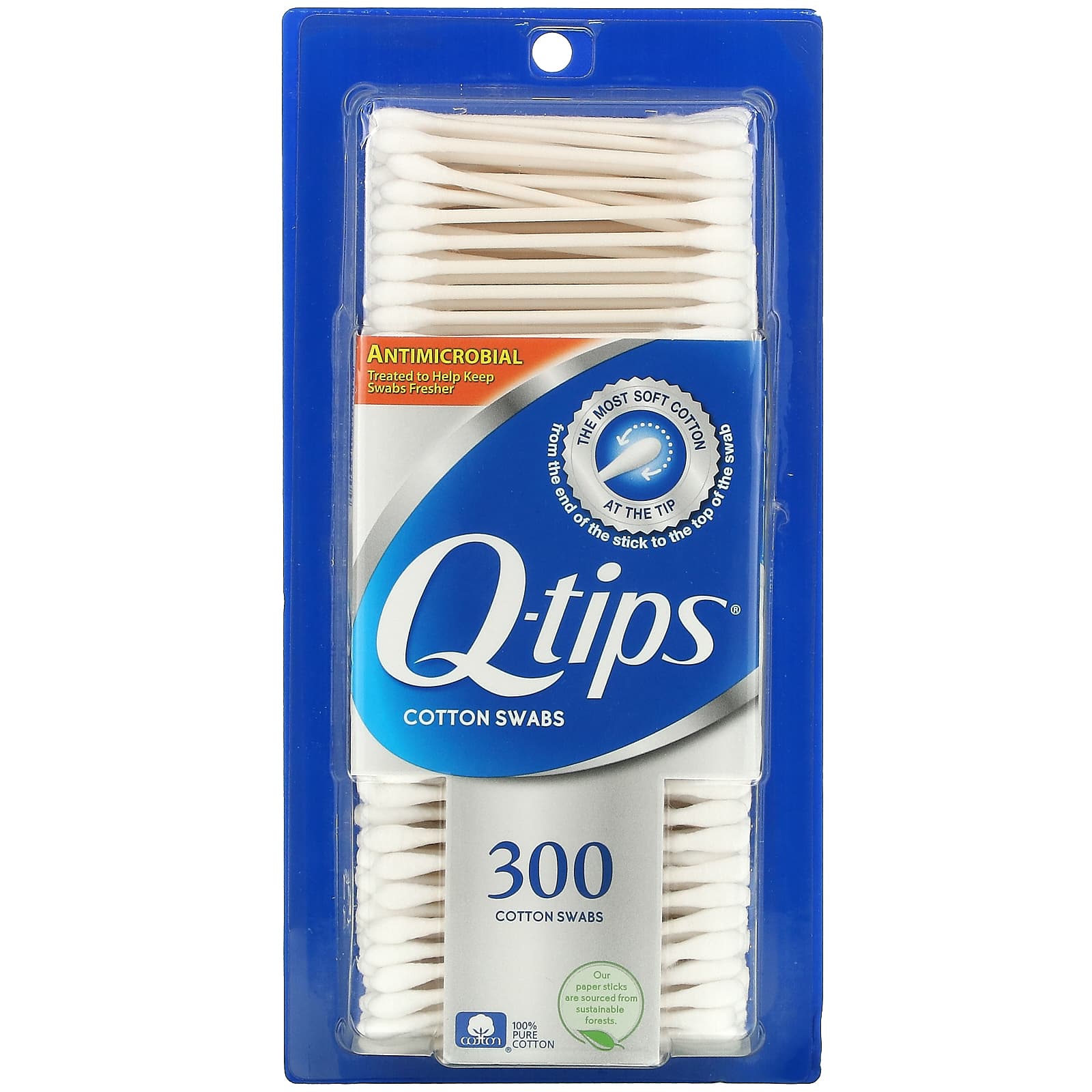 Q-tips-Cotton Swabs- 300 Swabs