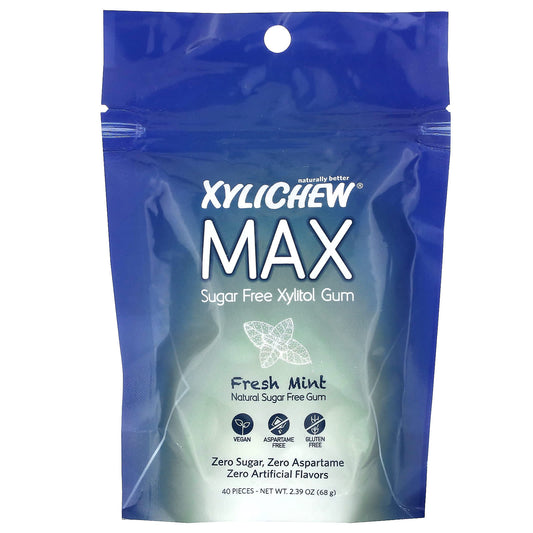 XyliDENT-Xylichew-Max-Fresh Mint-40 Pieces-2.39 oz (68 g)