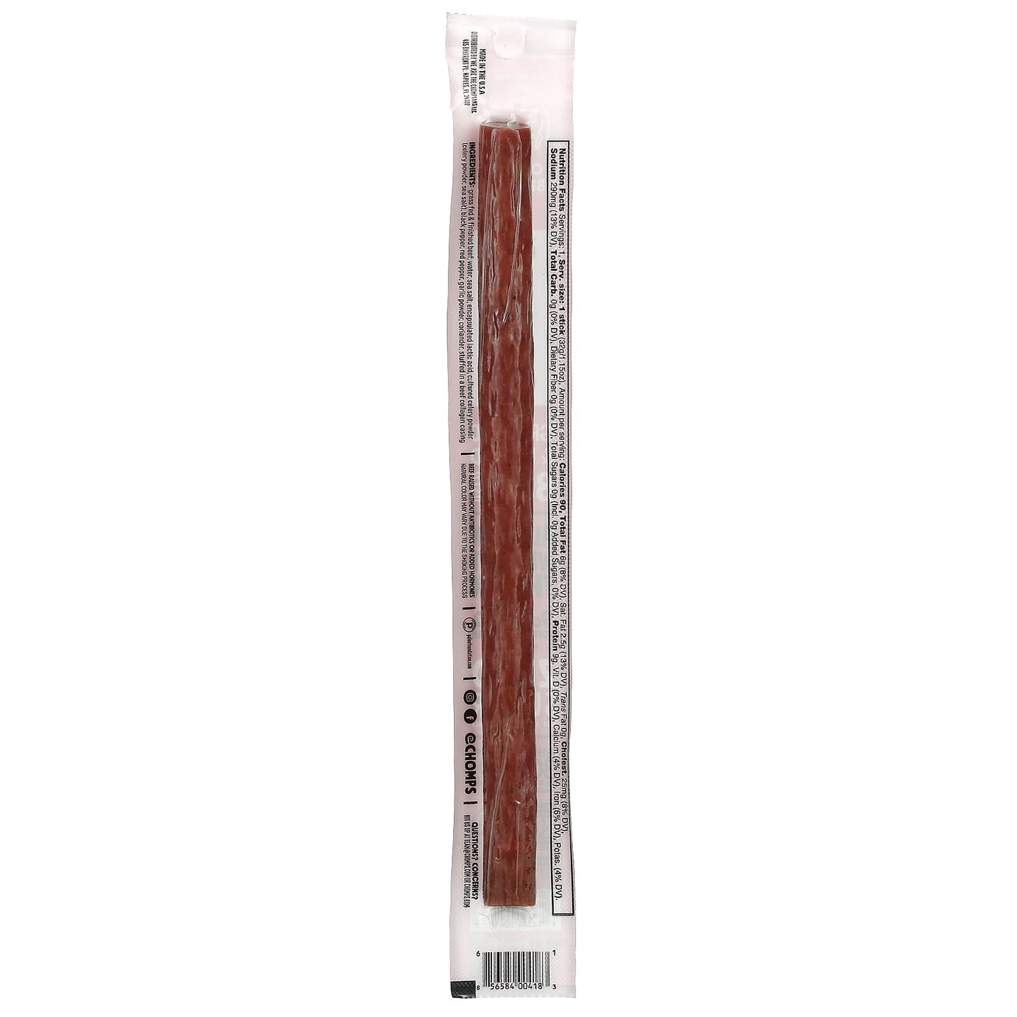 Chomps, Original Beef Stick, Mild, 1.15 oz (32 g)