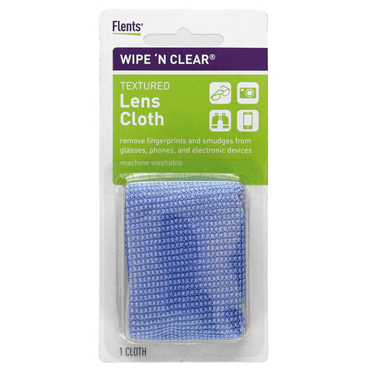 Flents-Wipe 'N Clear-Textured Lens Cloth-1 Cloth
