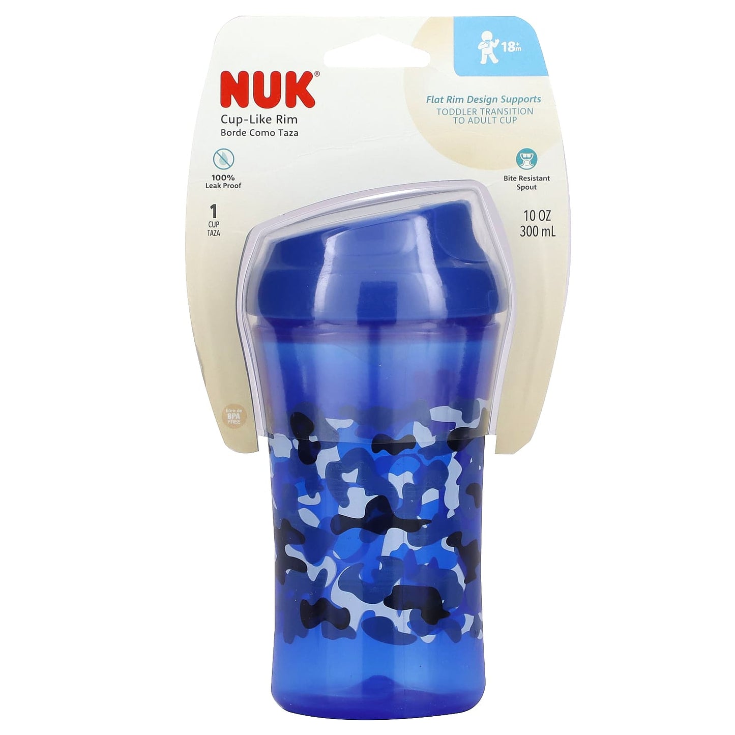 NUK-Cup-Like Rim-18+ Months-Blue-10 oz (300 ml)