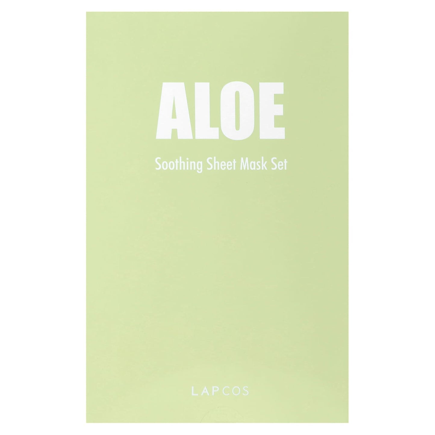 Lapcos, Aloe Soothing Sheet Mask Set, 5 Sheets, 1.11 fl oz (33 ml) Each