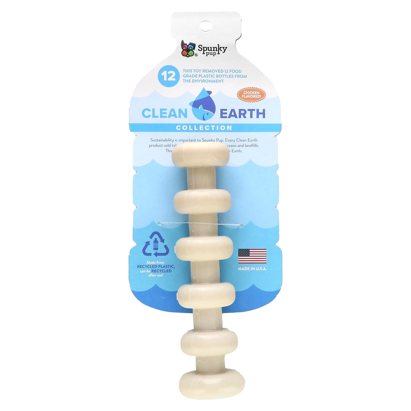 Spunky Pup-Clean Earth Hard Chews-Stick-Chicken-1 Toy