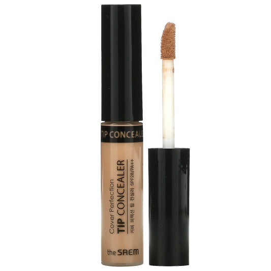 The Saem-Cover Perfection-Tip Concealer-SPF 28 PA++-Contour Beige-0.23 oz