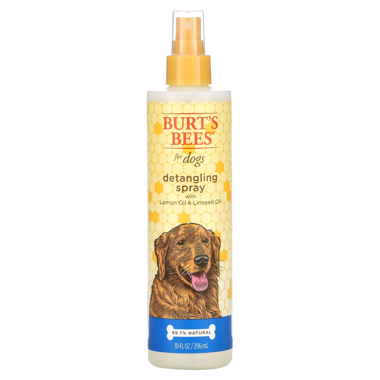 Burt's Bees-Detangling Spray for Dogs with Lemon Oil and Linseed Oil-10 fl oz (296 ml)