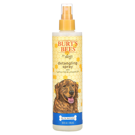 Burt's Bees-Detangling Spray for Dogs with Lemon Oil and Linseed Oil-10 fl oz (296 ml)