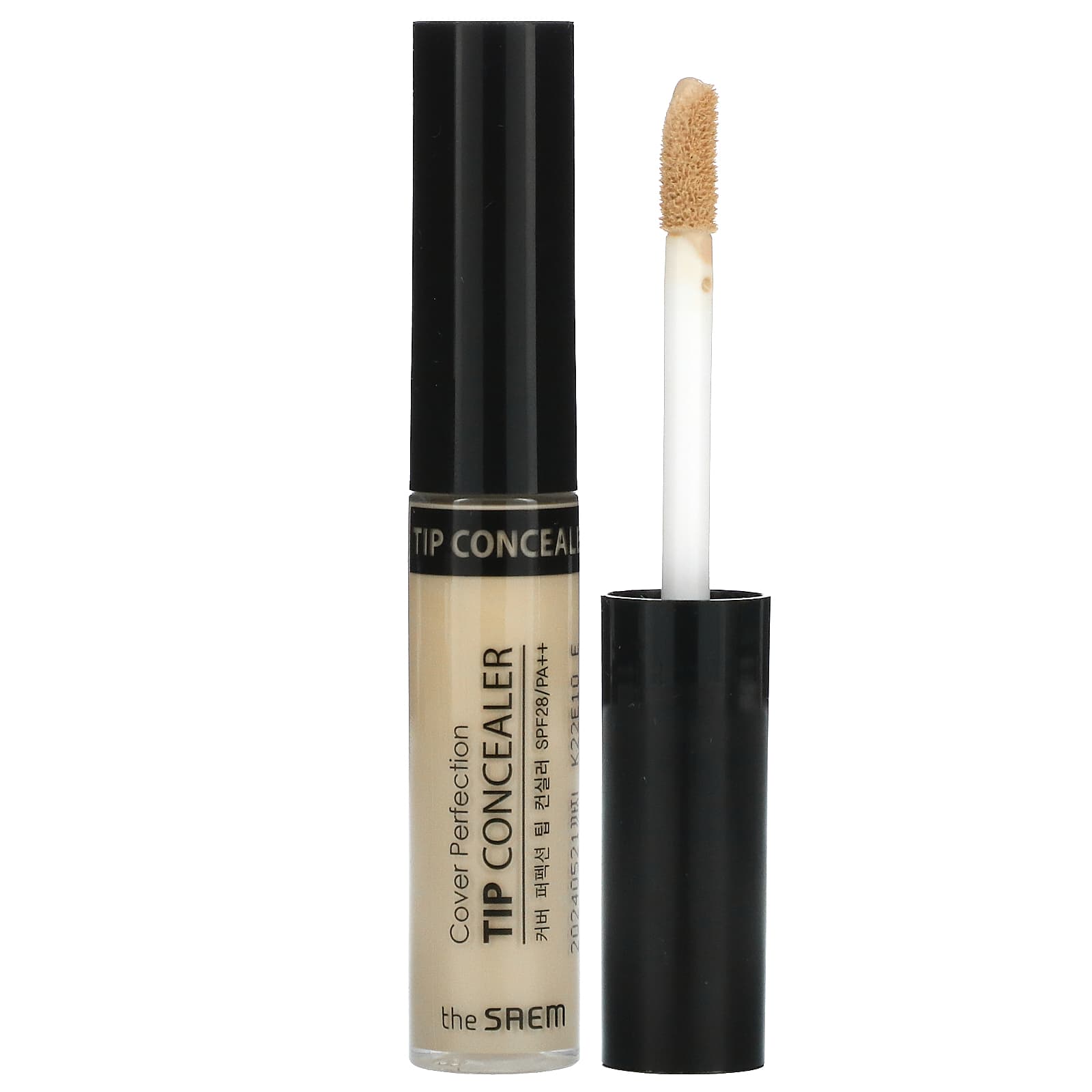 The Saem-Cover Perfection-Tip Concealer-SPF 28 PA++-0.5 Ice Beige-0.23 oz