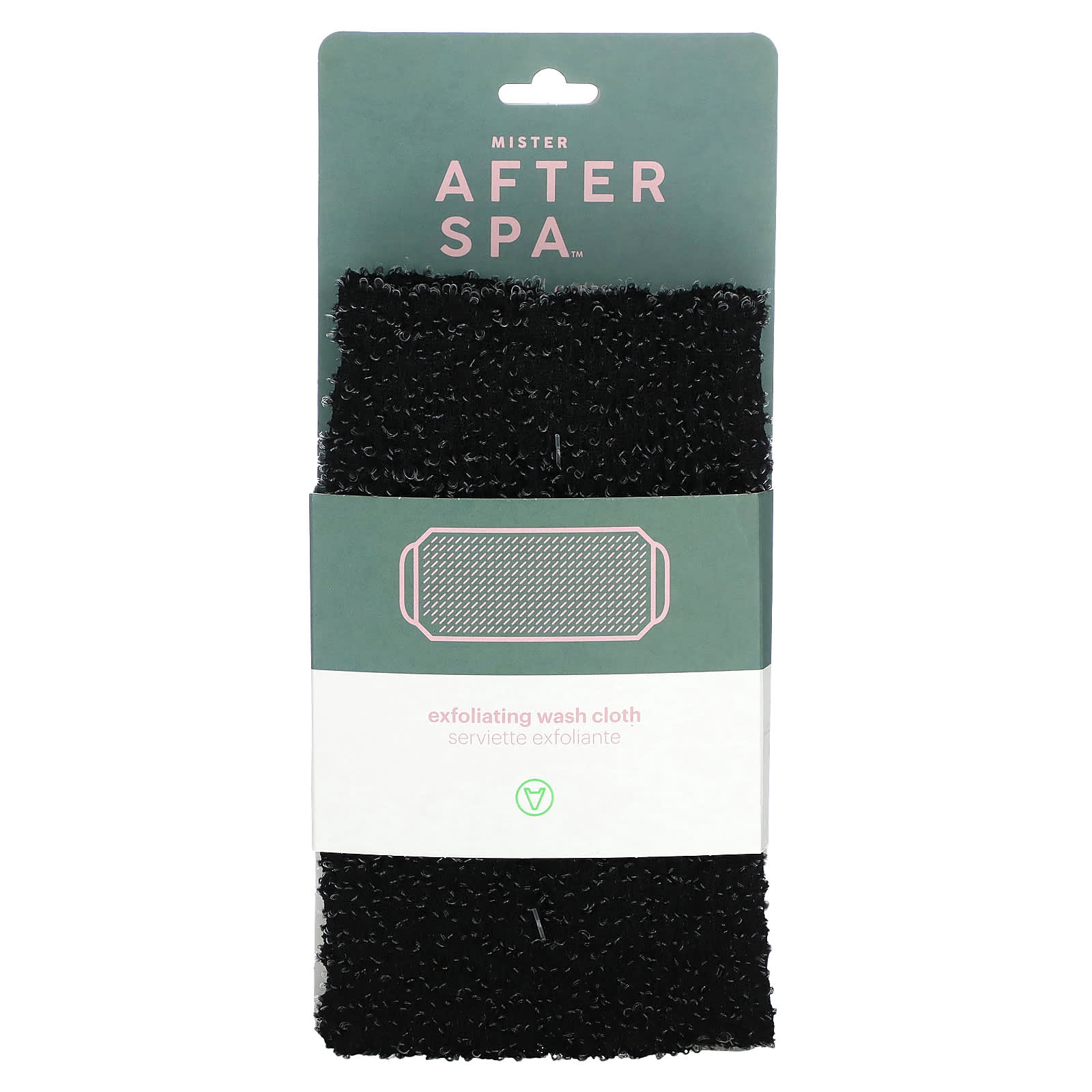 AfterSpa-Exfoliating Wash Cloth-Black-1 Wash Cloth