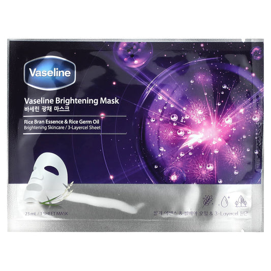 Vaseline-Brightening Beauty Mask-Rice Bran Essence & Rice Germ Oil-1 Sheet Mask-23 ml