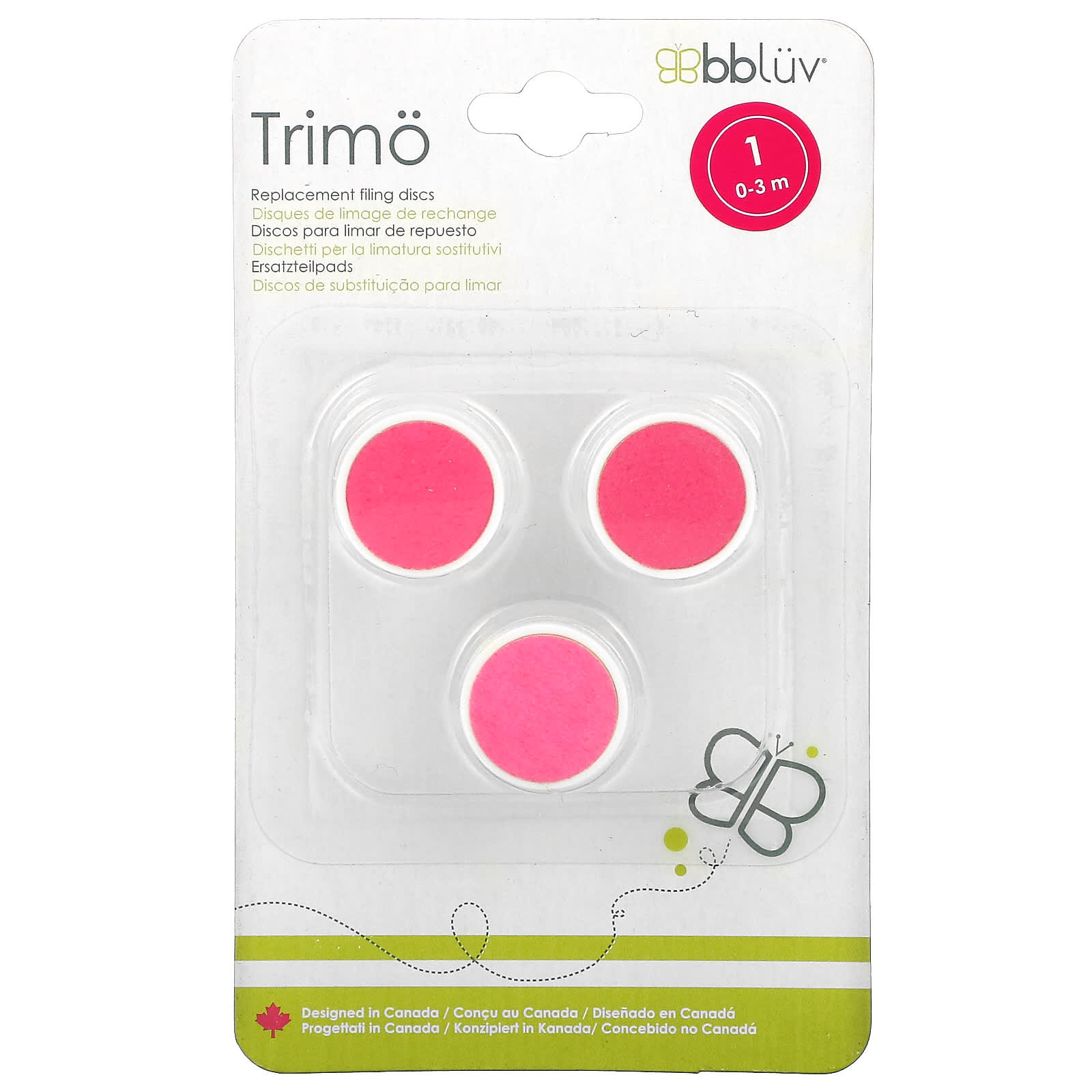 Bbluv-Trimo-Replacement Filing Discs-1-0-3 Months-3 Pack