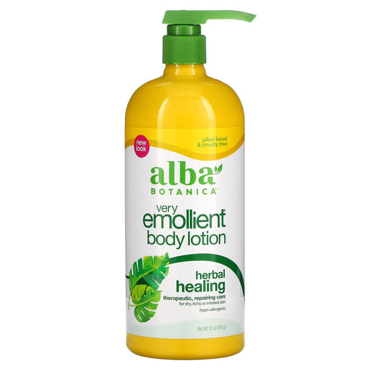 Alba Botanica-Very Emollient Body Lotion-Herbal Healing-32 oz (907 g)