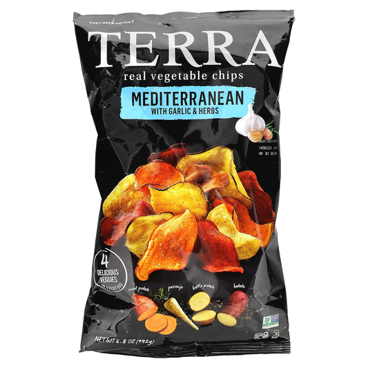 Terra-Real Vegetable Chips-Mediterranean With Garlic & Herbs-6.8 oz (192 g)