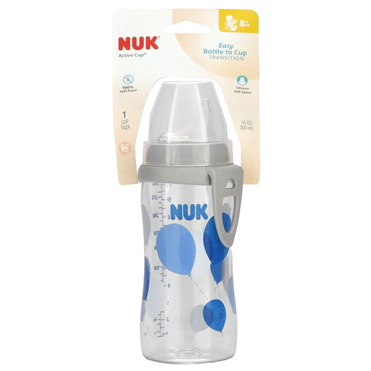 NUK-Active Cup-8+ Months-Balloons/Blue-10 oz (300 ml)