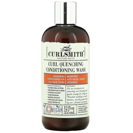 Curlsmith-Curl Quenching Conditioning Wash-All Hair Types-12 fl oz (355 ml)