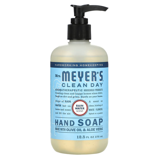 Mrs. Meyers Clean Day-Hand Soap-Rain Water-12.5 fl oz (370 ml)