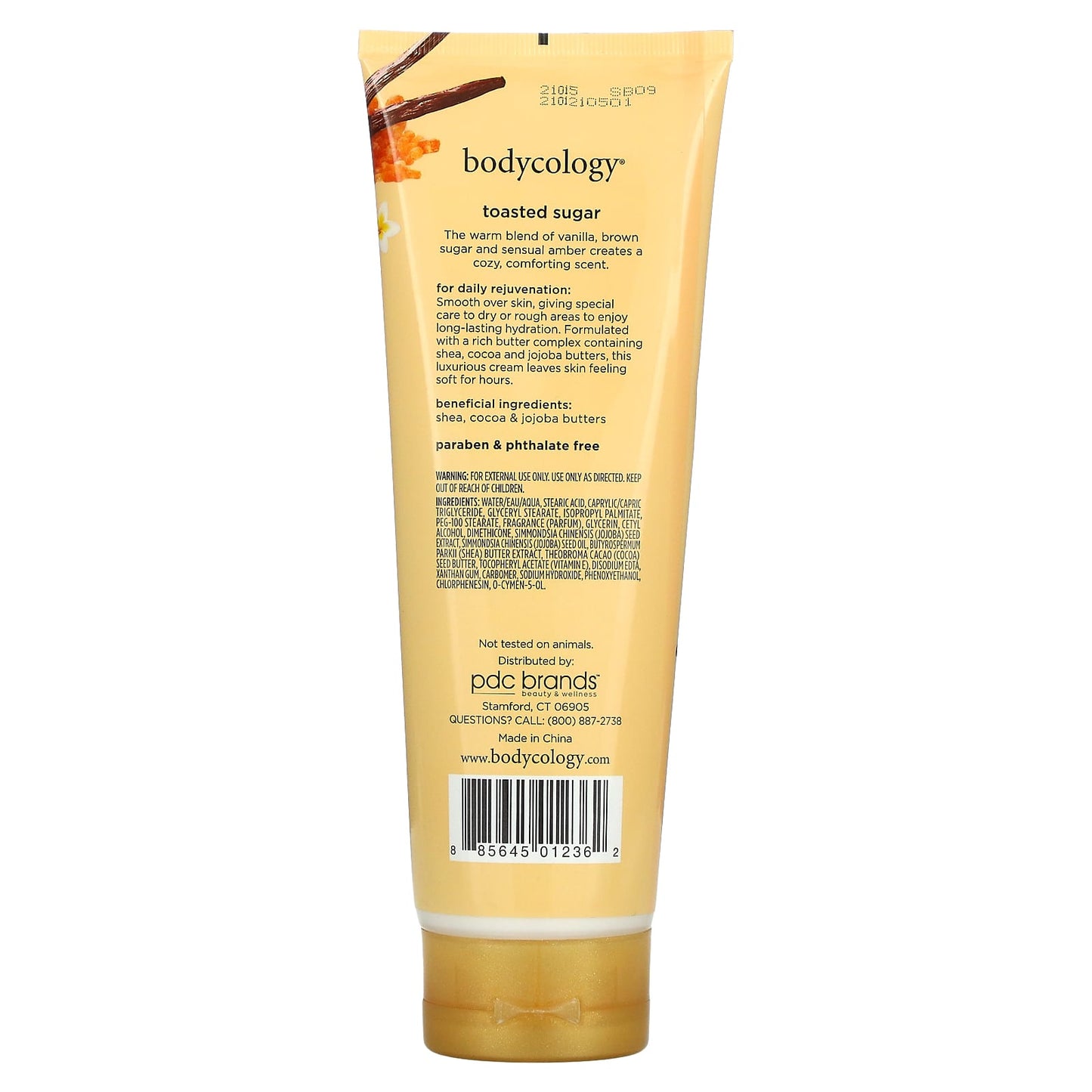 Bodycology, Toasted Sugar, Body Cream, 8 oz (227 g)