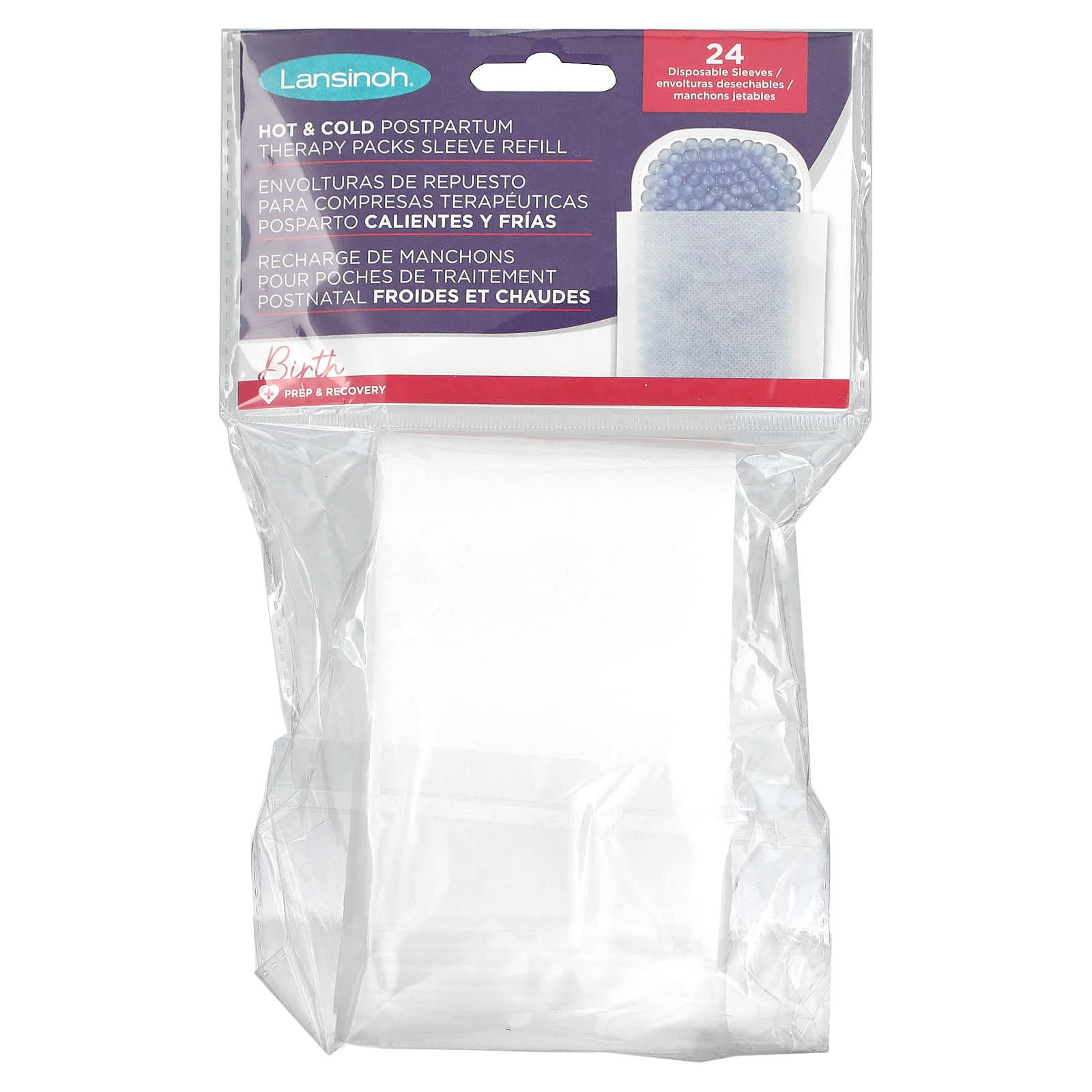 Lansinoh-Hot & Cold Postpartum Therapy Packs Sleeve Refill-24 Disposable Sleeves