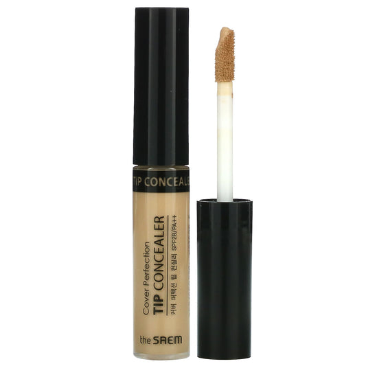 The Saem-Cover Perfection-Tip Concealer-SPF 28 PA++-1.5 Natural Beige-0.23 oz