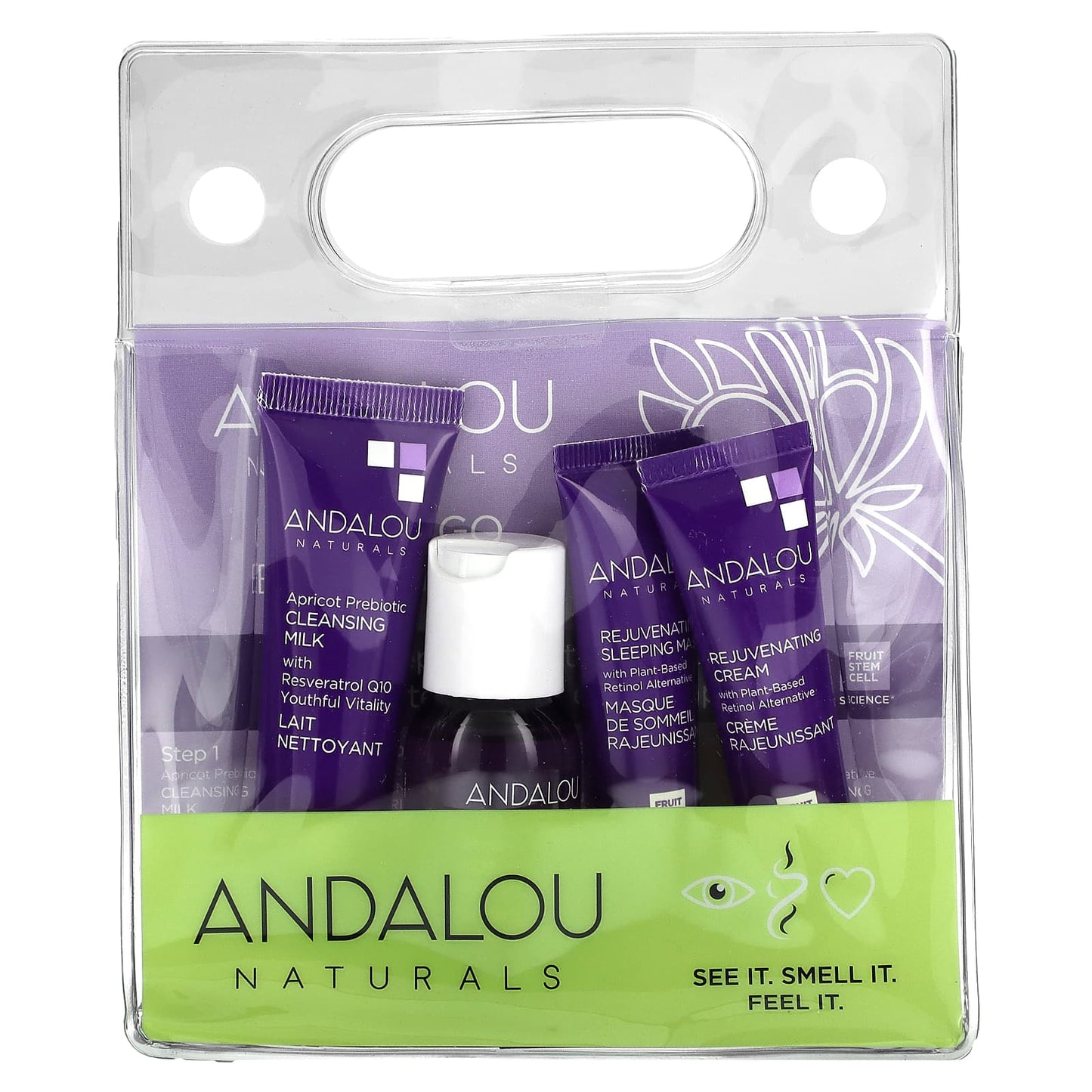 Andalou Naturals, The Age Defying Routine Set, 4 Piece Set