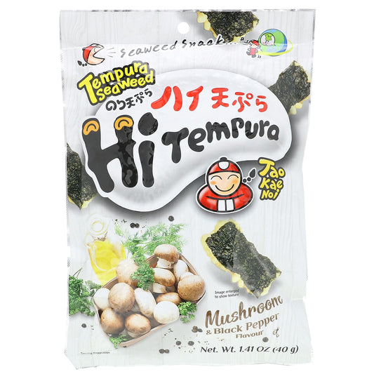 Tao Kae Noi-HiTempura Seaweed Snack-Mushroom & Black Pepper-1.41 oz (40 g)