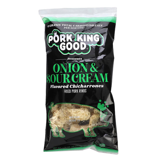 Pork King Good-Flavored Chicharrones-Onion & Sour Cream-1.75 oz (49.5 g)