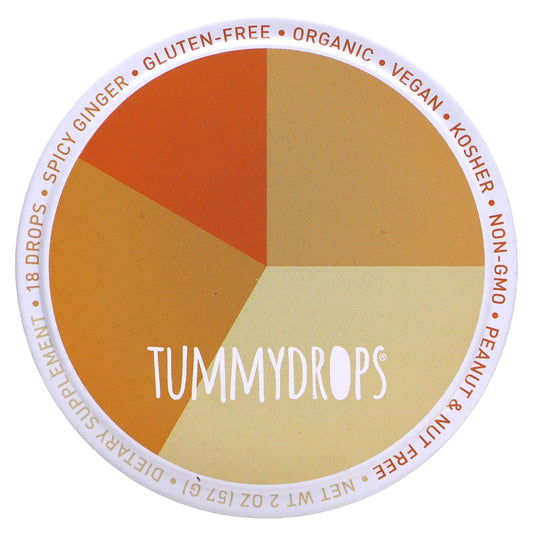 Tummydrops-Spicy Ginger-18 Drops-2 oz (57 g)