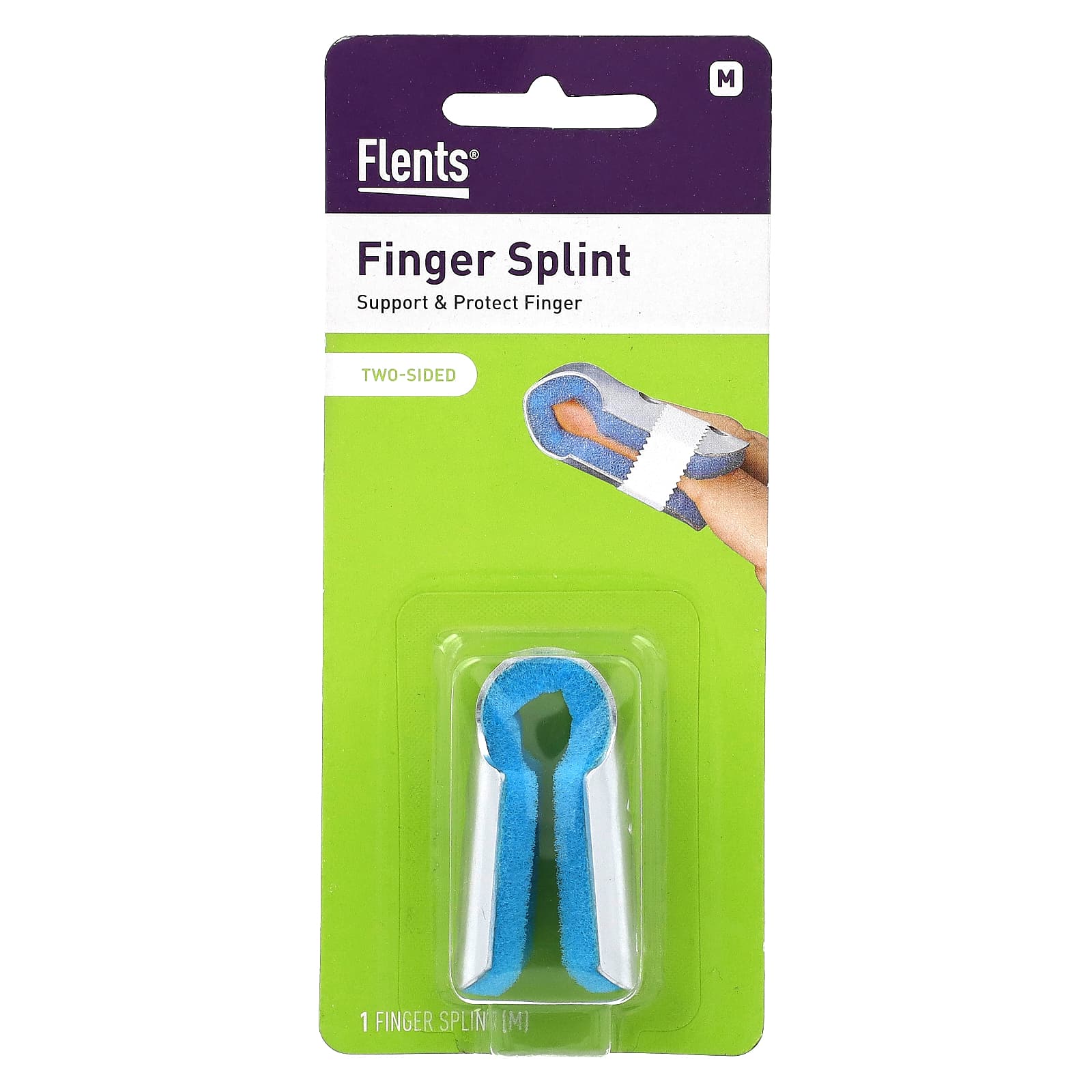 Flents-Finger Splint-Two Sided-Medium-1 Count