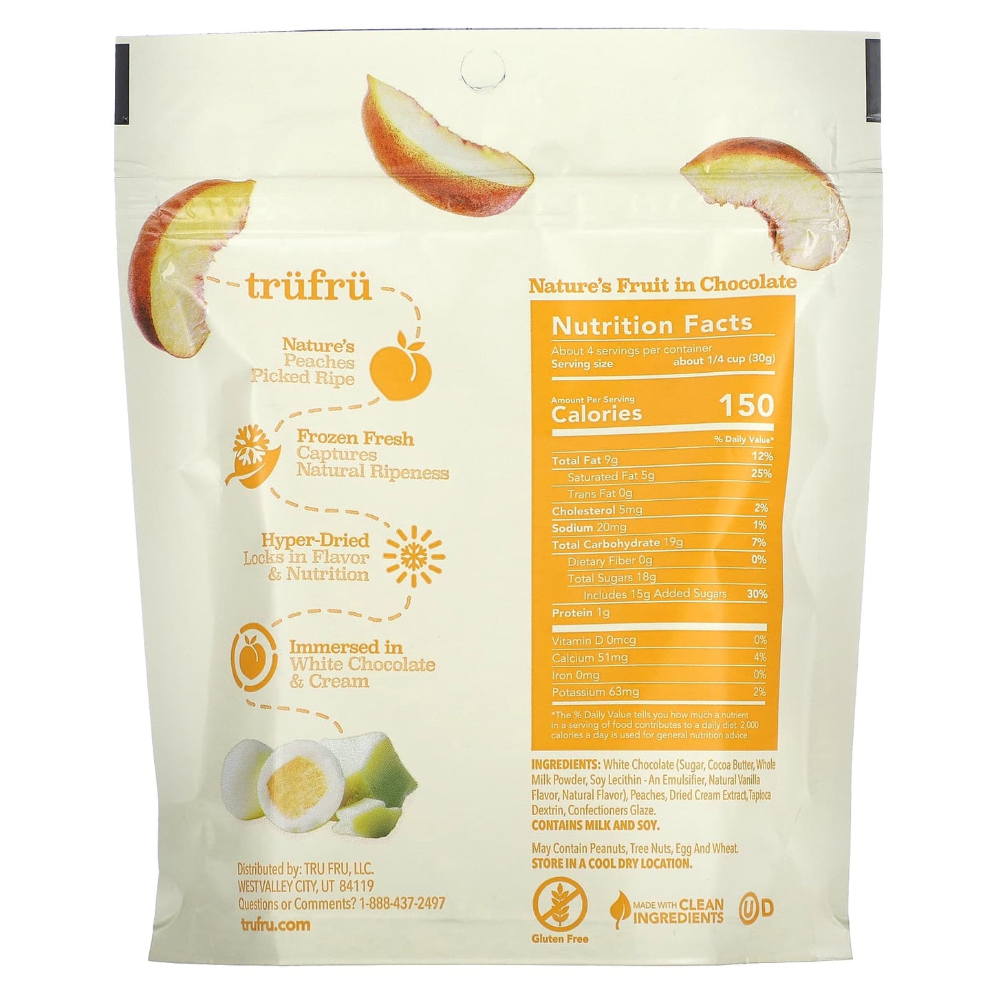 Tru Fru, Nature's Peaches, Créme, 4.2 oz (119 g)