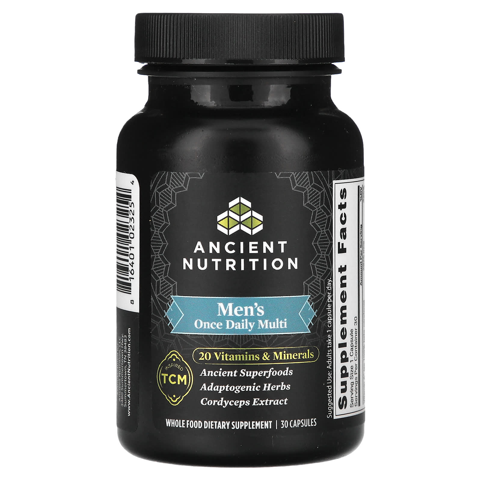 Ancient Nutrition-Men's Once Daily Multi-30 Capsules