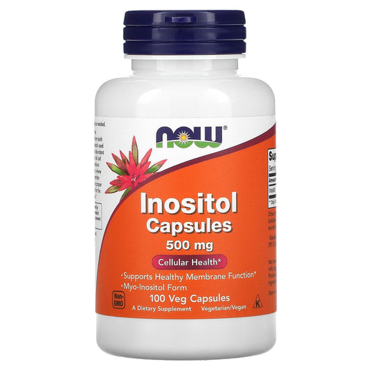 NOW Foods-Inositol Capsules-500 mg-100 Veg Capsules