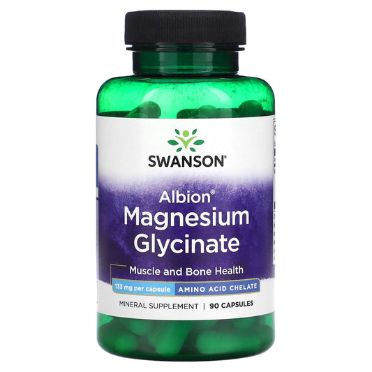 Swanson-Albion-Magnesium Glycinate-133 mg-90 Capsules