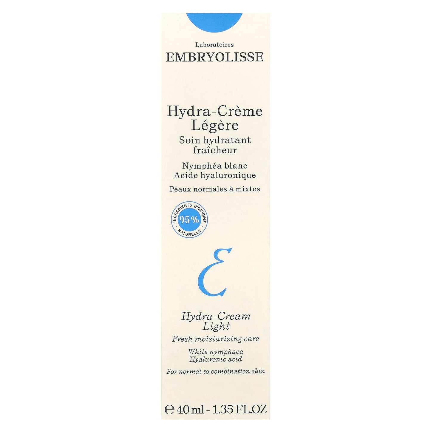 Embryolisse, Hydra-Cream Light, Fresh Moisturizing Care, 1.35 fl oz (40 ml)