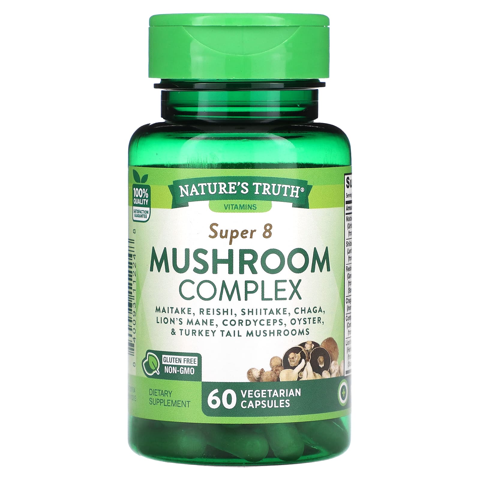 Nature's Truth-Super 8 Mushroom Complex-60 Vegetarian Capsules