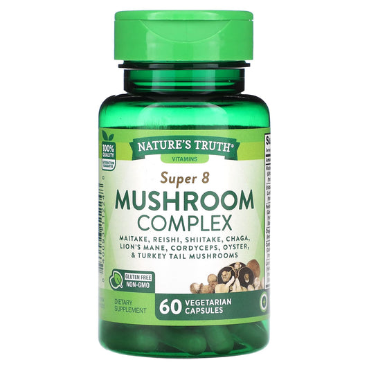 Nature's Truth-Super 8 Mushroom Complex-60 Vegetarian Capsules