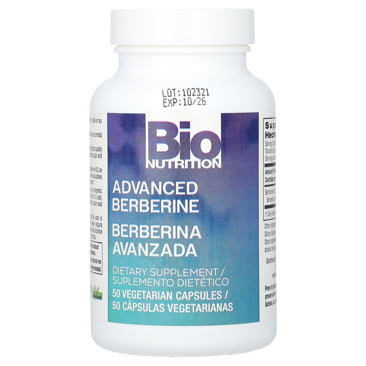 Bio Nutrition, Advanced Berberine, 50 Vegetarian Capsules