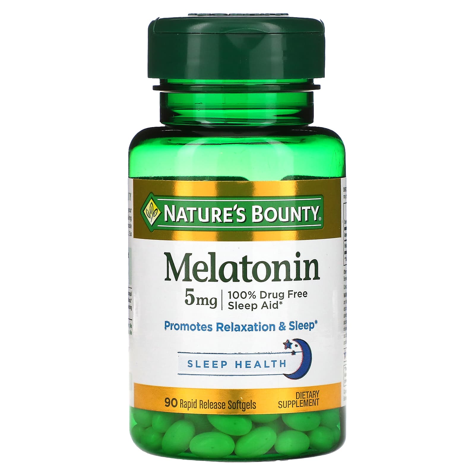 Nature's Bounty-Melatonin-5 mg-90 Rapid Release Softgels