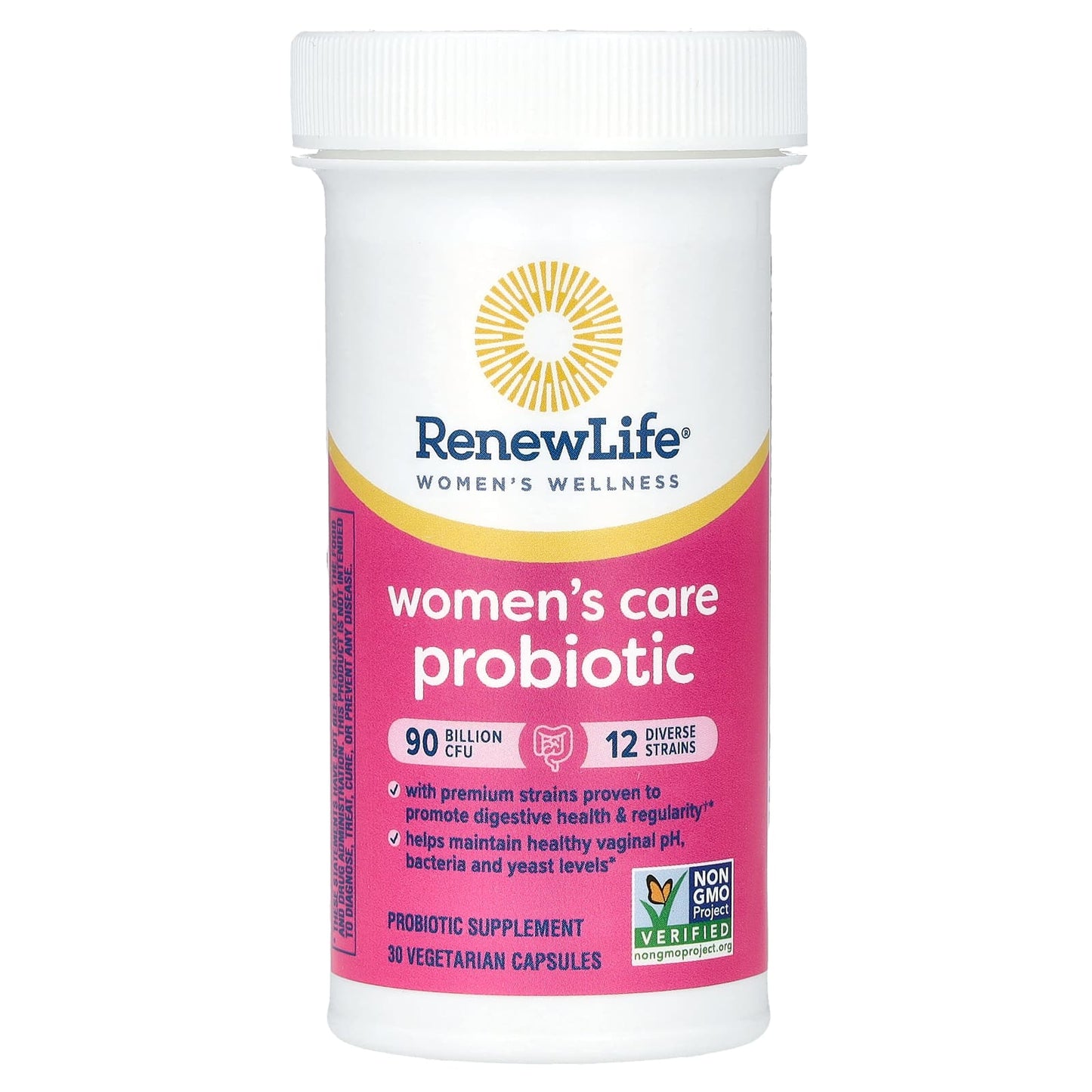 Renew Life, Women's Wellness, Women's Care Probiotic, 90 Billion CFU, 30 Vegetarian Capsules