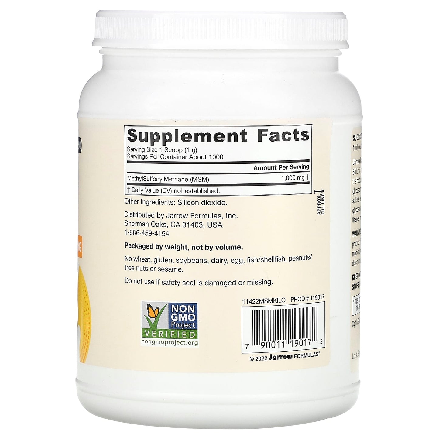 Jarrow Formulas, MSM Powder, 1,000 mg, 35.5 oz (1,000 g)