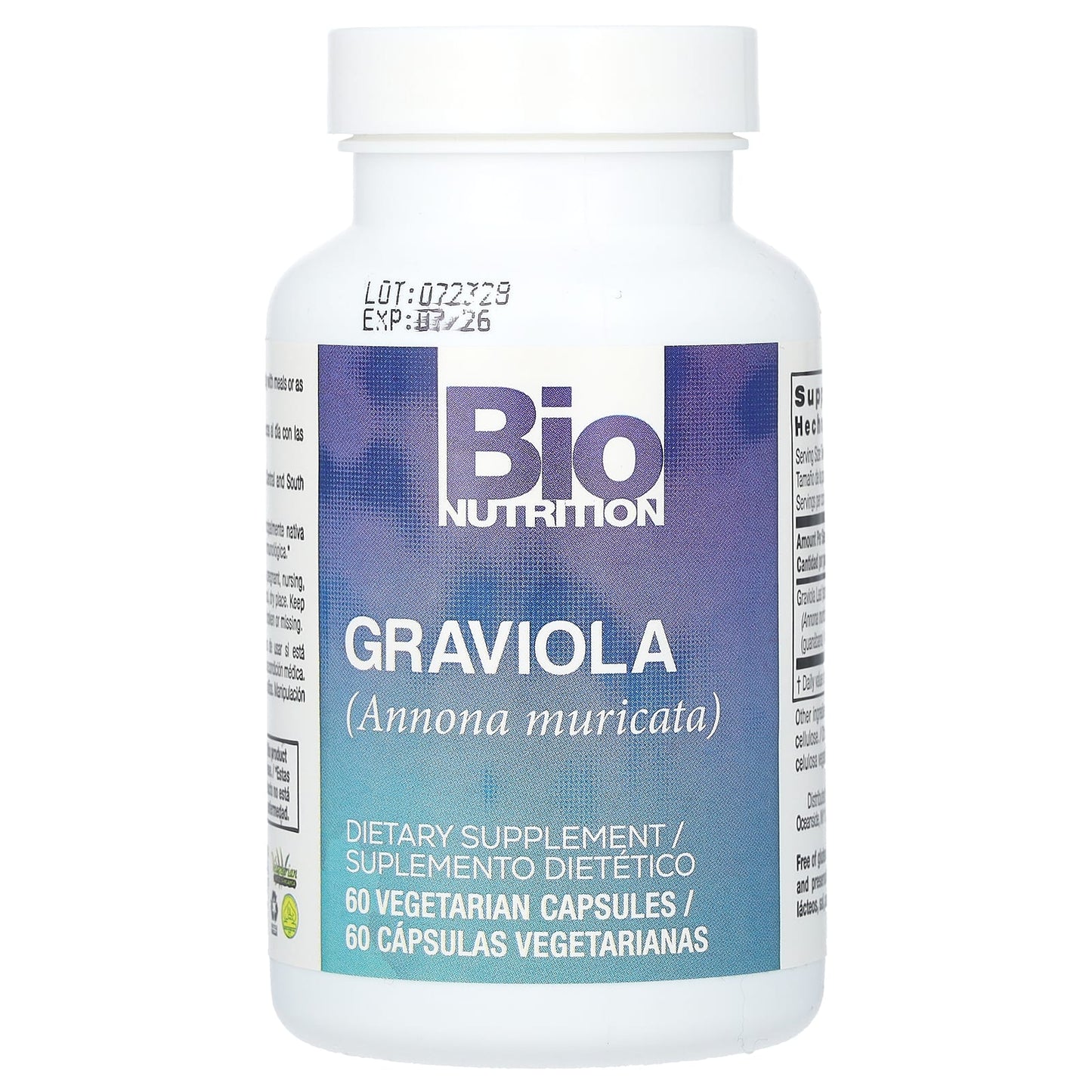 Bio Nutrition, Graviola, 60 Vegetarian Capsules