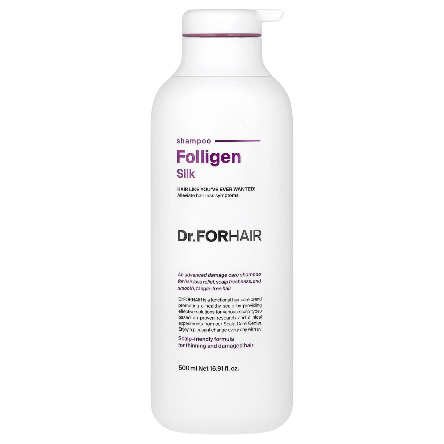 Dr.ForHair-Folligen Shampoo-Silk-16.91 fl oz (500 ml)