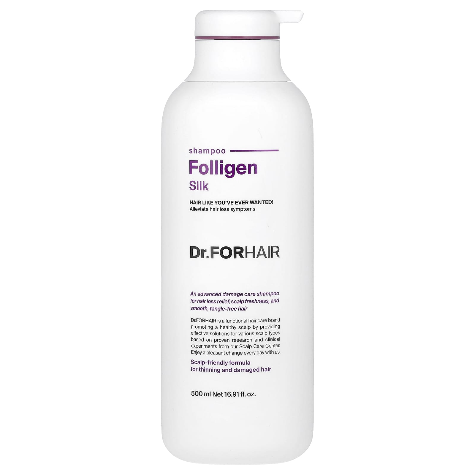 Dr.ForHair-Folligen Shampoo-Silk-16.91 fl oz (500 ml)